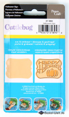 Cuttlebug - Cut and Emboss - Happy Halloween Sign