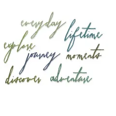 Thinlits Die - Handwritten Journey