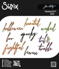 Thinlits Die - Classic Halloween Handwriting by Tim Holtz