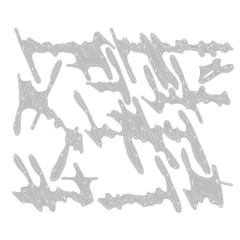 Grafische Darstellung der Stanzformen für die handschriftlichen Halloween-Wörter.
