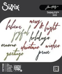 Thinlits Die - Handwritten Holidays