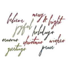 Thinlits Die - Handwritten Holidays