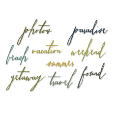 Thinlits Die - Handwritten Vacation