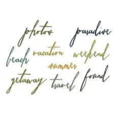 Thinlits Die - Handwritten Vacation