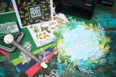 Thinlits Die by Tim Holtz - Holiday Greens mini