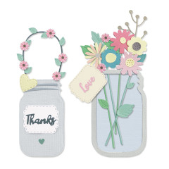 Thinlits Die Set - Jar of Flowers