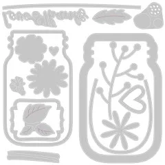 Thinlits Die Set - Jar of Flowers