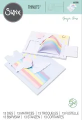 Thinlits Die Set - Rainbow Slider Card