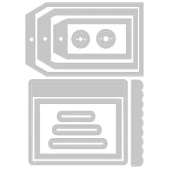 Thinlits Die Set - Card Waterfall and Tags