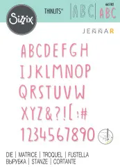 Thinlits Die - Hand Drawn Alphabet