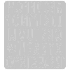 Thinlits Die - Hand Drawn Alphabet
