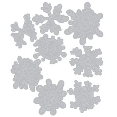 Thinlits Die Set by Tim Holtz - Scribbly Snowflakes