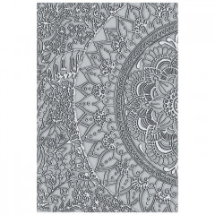 3D Embossing Folder - Half Mandala