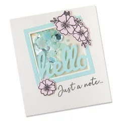 Framelits Dies w/Stamps Set - Floral Hello