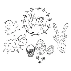 Sizzix Clear Stamps - Spring Essentials