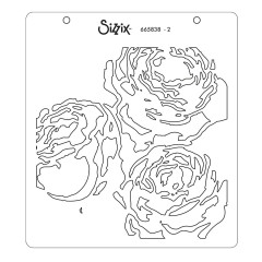 Sizzix Layered Stencils - Layered Peony