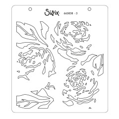 Sizzix Layered Stencils - Layered Peony