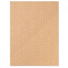 3D Embossing Folder - Woven Leather