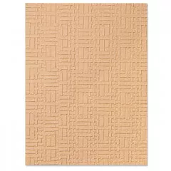 3D Embossing Folder - Woven Leather