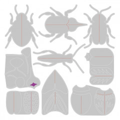 Thinlits Die Set - Patterned Bugs