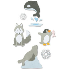 Thinlits Die Set - Arctic Animals