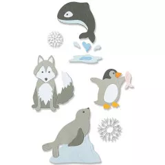 Thinlits Die Set - Arctic Animals