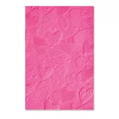 3D Embossing Folder - Mark Making Hearts