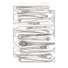 3D Embossing Folder - Silverware