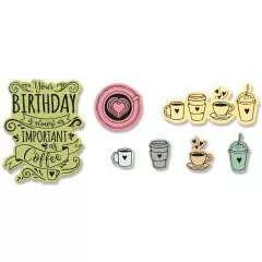 Framelits Die and Stamp Set - Café Set