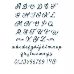 Thinlits Die - Scripted Alphabet