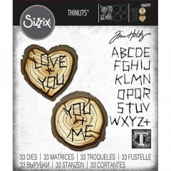 Thinlits Die Set by Tim Holtz - Wood Slice