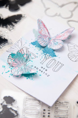 Framelits Dies with Stamp by 49 and Market - Painted Pencil Butterflies