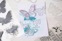 Framelits Dies with Stamp by 49 and Market - Painted Pencil Butterflies