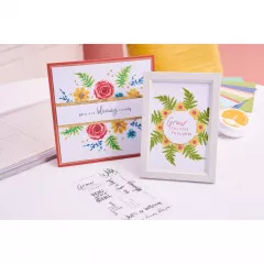 Sizzix Layered Clear Stamps - Painted Florals