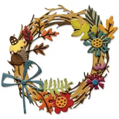 Thinlits Die by Tim Holtz - Vault Foliage Wreath