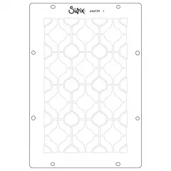 Sizzix - Clear Stamps with Stencil by Vic Hollins - Retro