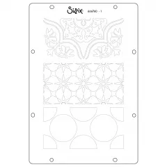 Sizzix - Clear Stamps with Stencil by Vic Hollins - Geometric