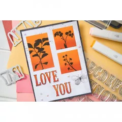 Sizzix Clear Stamps by 49 and Market - Fine Stems 01