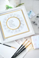 Sizzix - Clear Stamps by Willow Wolfe - Floral Frames and Mini Flowers