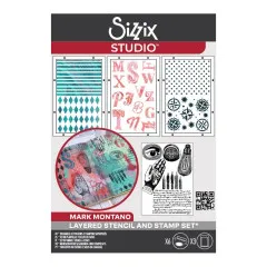 Sizzix - Clear Stamps with Stencil by Mark Montano - Stitches - Favorite Things