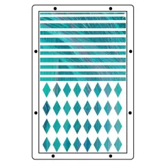 Sizzix - Clear Stamps with Stencil by Mark Montano - Stitches - Favorite Things