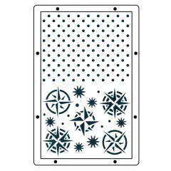 Sizzix - Clear Stamps with Stencil by Mark Montano - Stitches - Favorite Things