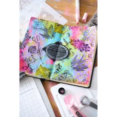 Sizzix - Clear Stamps with Stencil by Mark Montano - Stitches