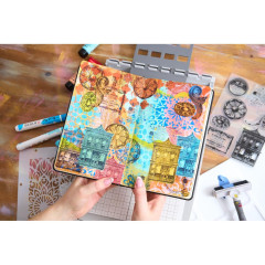 Sizzix - Clear Stamps with Stencil by Mark Montano - Build It