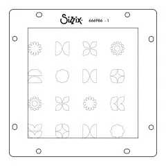 Sizzix - Rotating Stencil - Retro Vibe