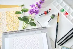 Sizzix - Layered Stencil by Willow Wolfe - Backgrounds