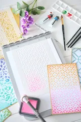 Sizzix - Layered Stencil by Willow Wolfe - Backgrounds