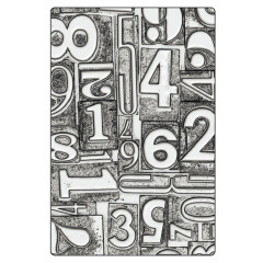 3D Texture Fades Embossing Folder by Tim Holtz - Numbered Large