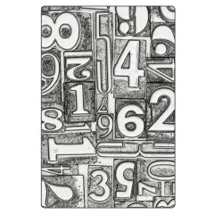 3D Texture Fades Embossing Folder by Tim Holtz - Numbered Large