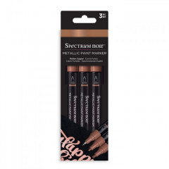 Spectrum Noir Acrylic Paint Marker Metallic Set - Molten Copper